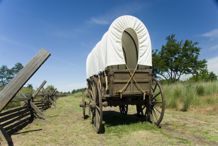 Covered Wagon on Oregon Trail – Sons and Daughters of Oregon Pioneers